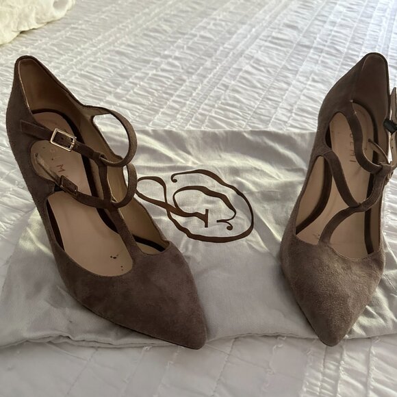 M. Gemi, The Pointe, Gray Suede, 37.5 - Picture 2 of 5